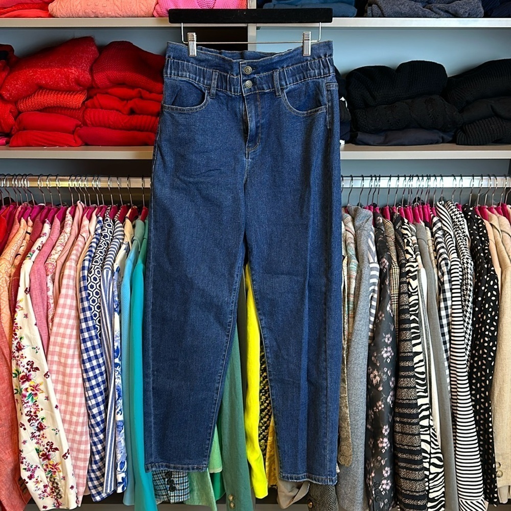 NY & Co paper bag waisted jeans size 4